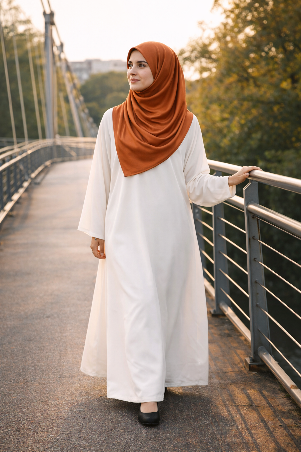 Olive Oil Soft Rectangular Satin scarf for Women