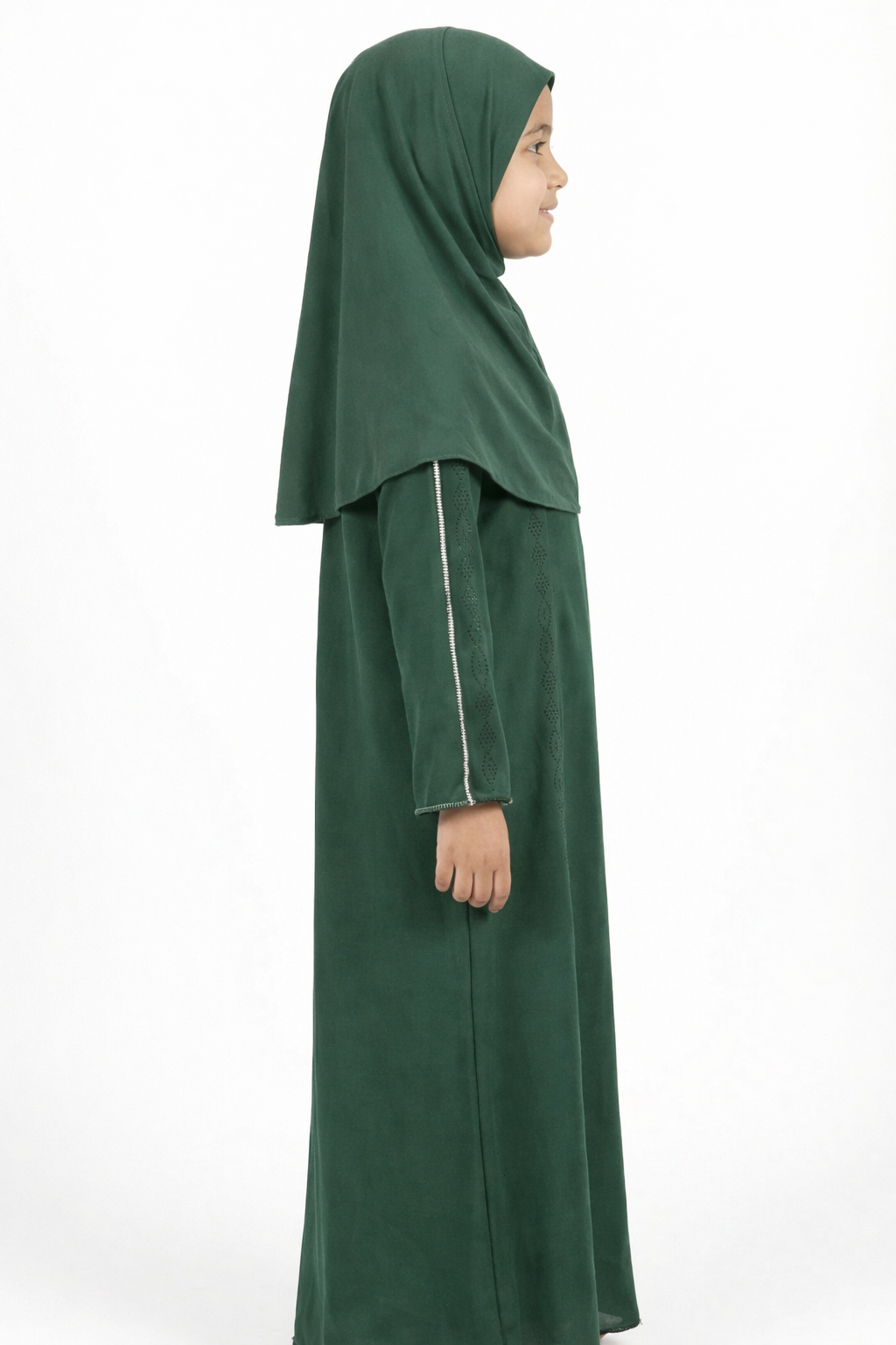 Botanical Garden Girls Stone Embellished Modest Abaya