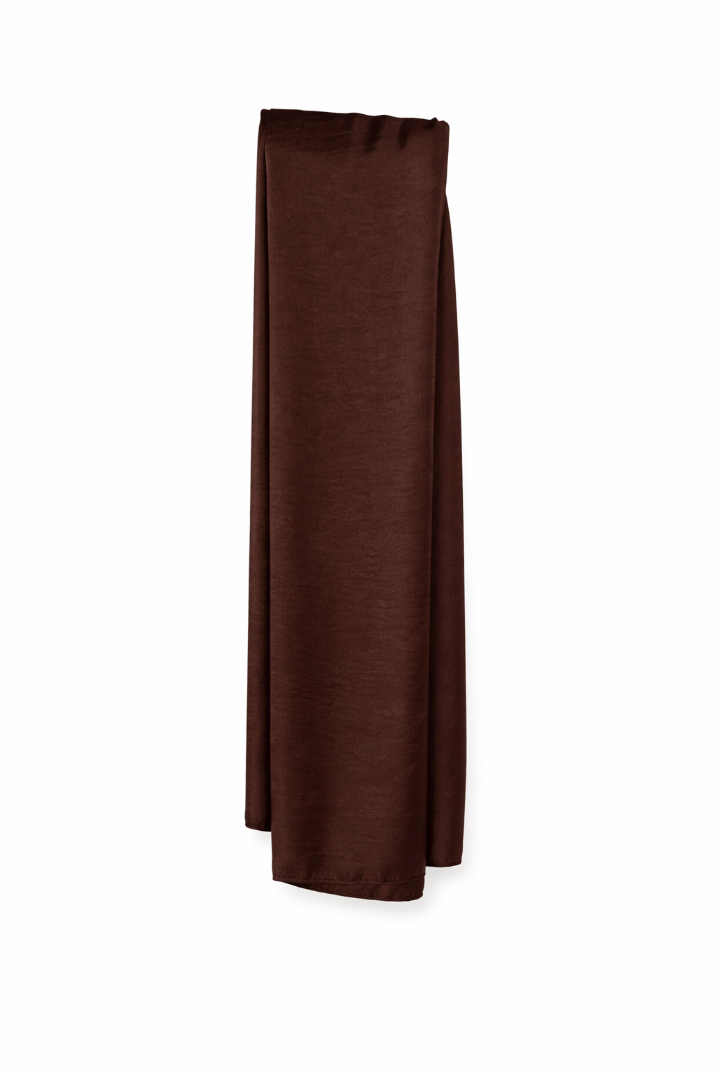 Chicory Coffee Soft Rectangular Satin scarf for Women