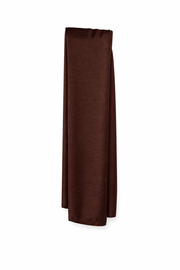Chicory Coffee Soft Rectangular Satin scarf for Women