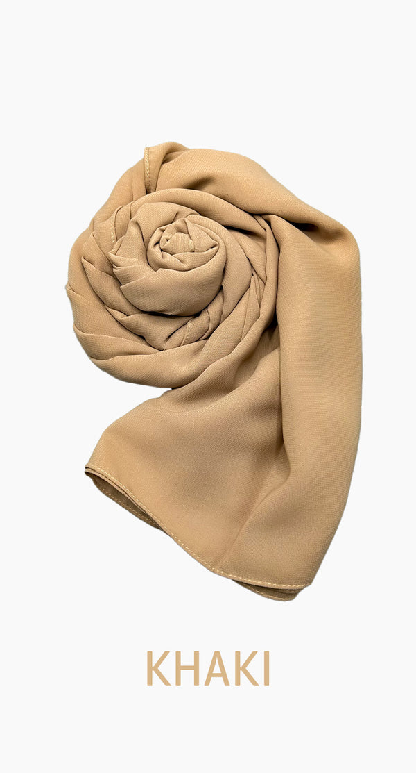 Chiffon Square satin scarf - amiiraa - Amiiraa