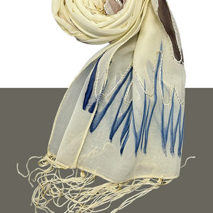 Cream Floral Scarf | Shop online - Amiiraa