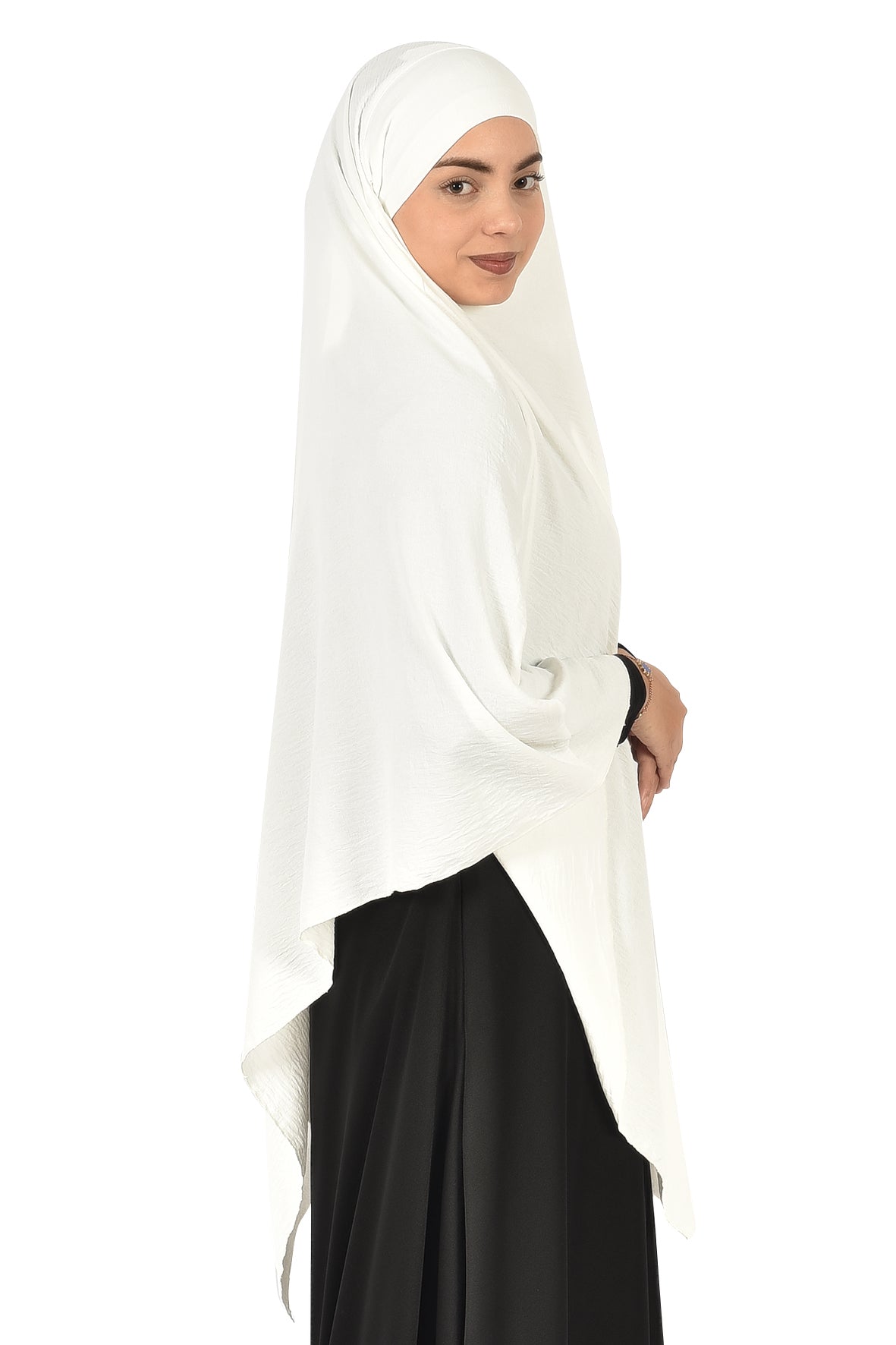 White Long Khimar – Elegant and Modest Islamic Wear for Women