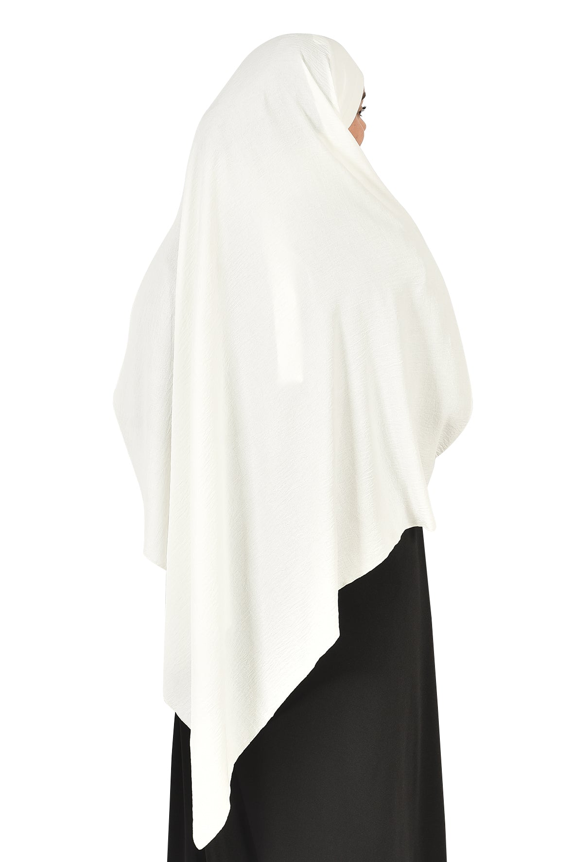 White Long Khimar – Elegant and Modest Islamic Wear for Women