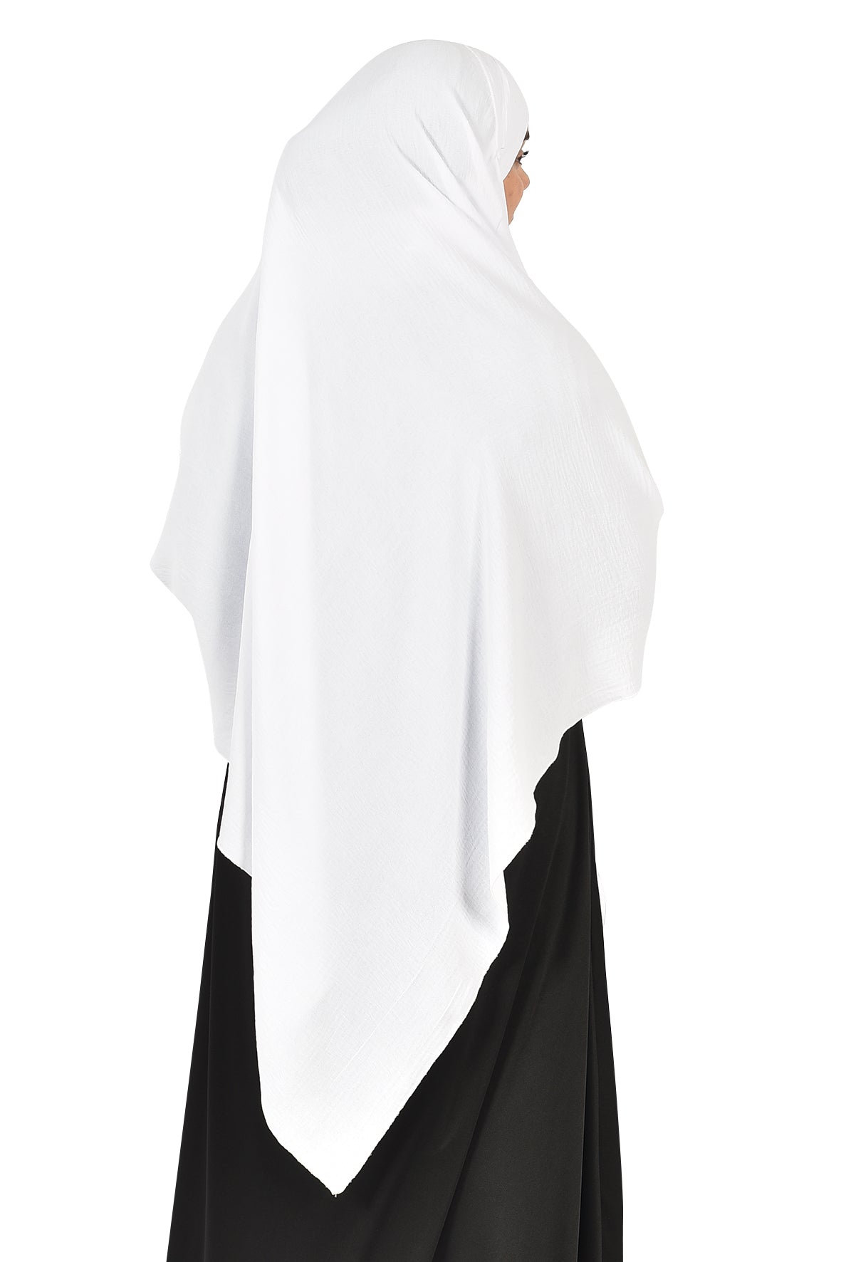 Bright White Khimar – Soft and Stylish Full Coverage Islamic Wear