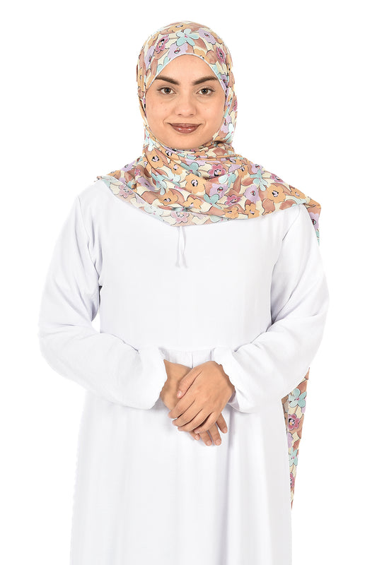Elegant white Dress with Loose Fit and Comfortable Design