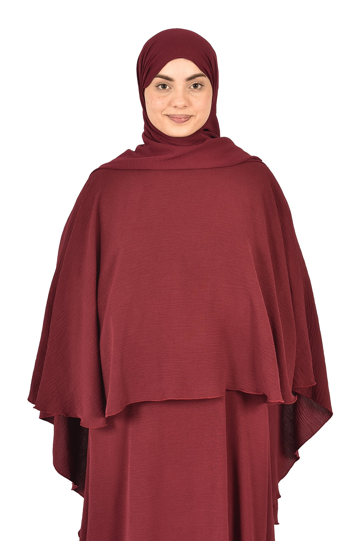 Elegant Two-Piece Loose-Fit Dress in Soft red with a Modern and Comfortable Design for Daily Wear and Special Occasions