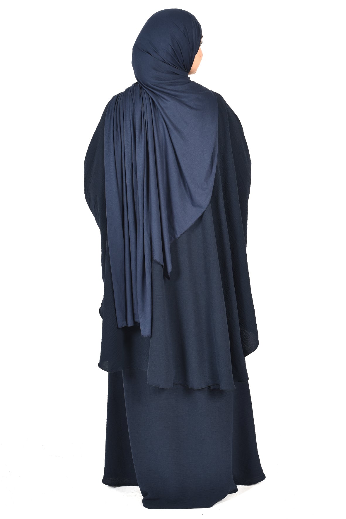 Elegant Two-Piece Loose-Fit Dress in Soft blue with a Modern and Comfortable Design for Daily Wear and Special Occasions