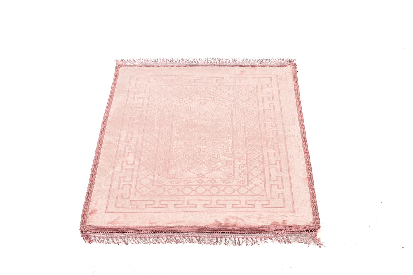 Luxury Velvet Padded Prayer Mat – Light Pink(musallahs)