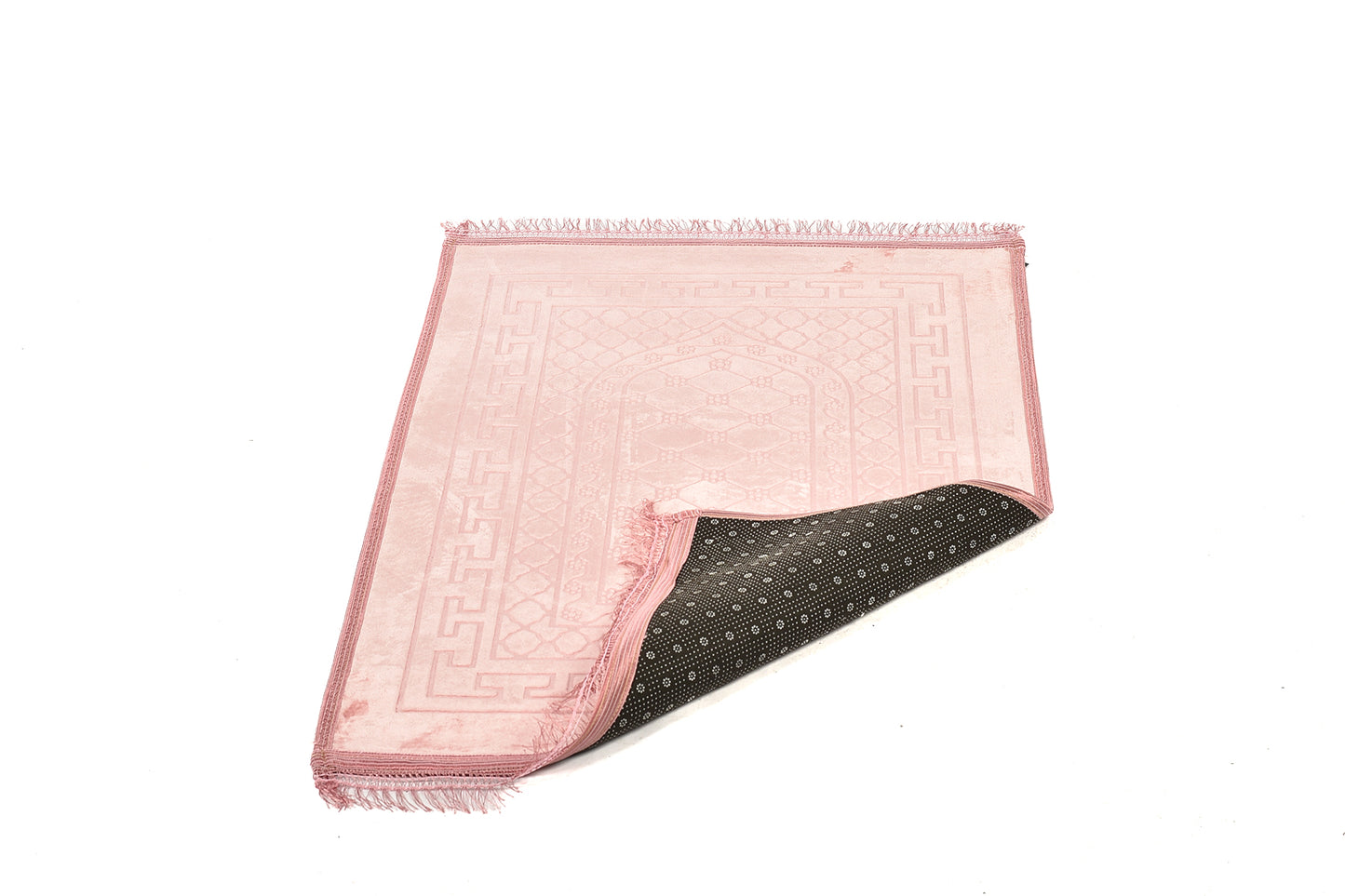 Luxury Velvet Padded Prayer Mat – Light Pink(musallahs)