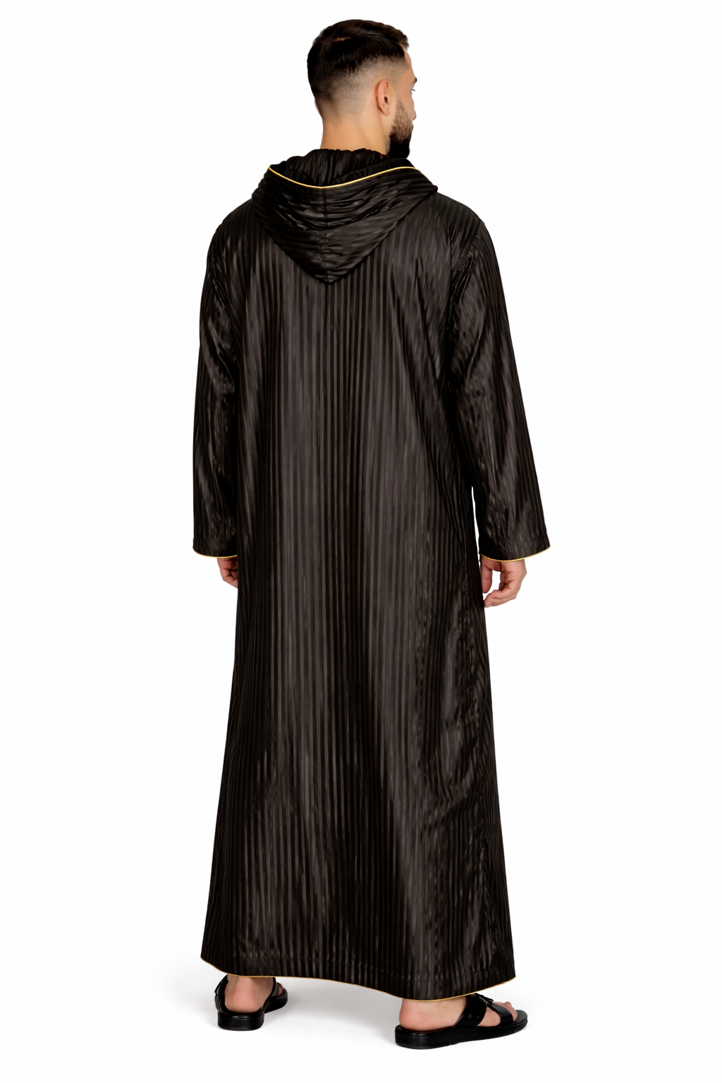 Tap Shoe Hooded Moroccan Thobe with Detailing