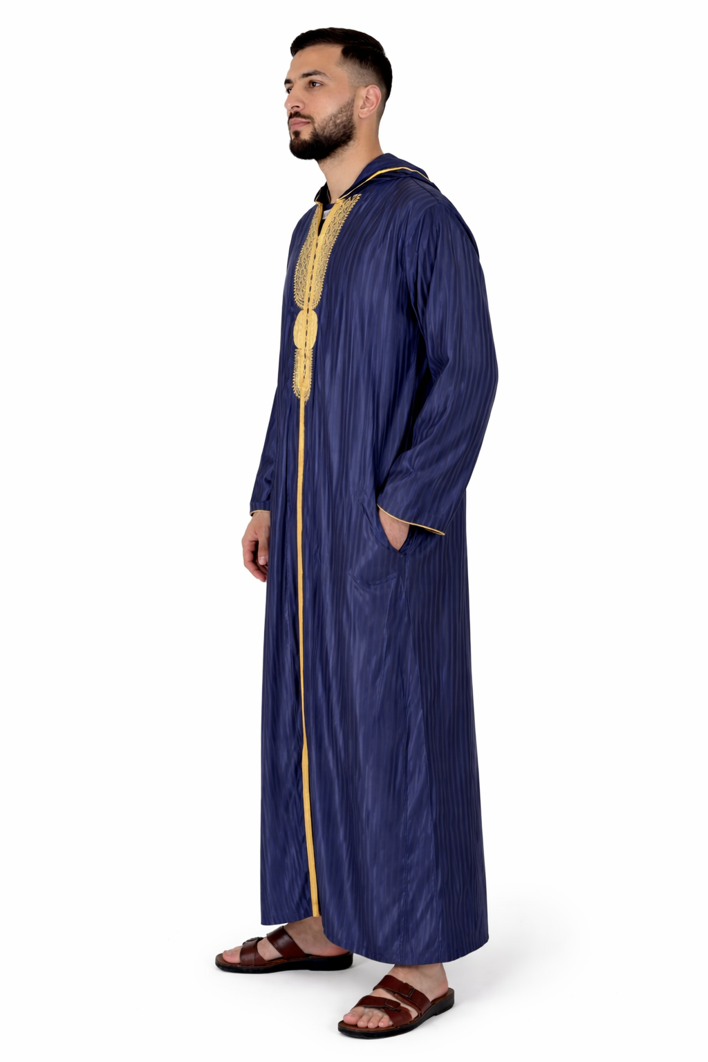Naval Academy Hooded Moroccan Thobe with Detailing