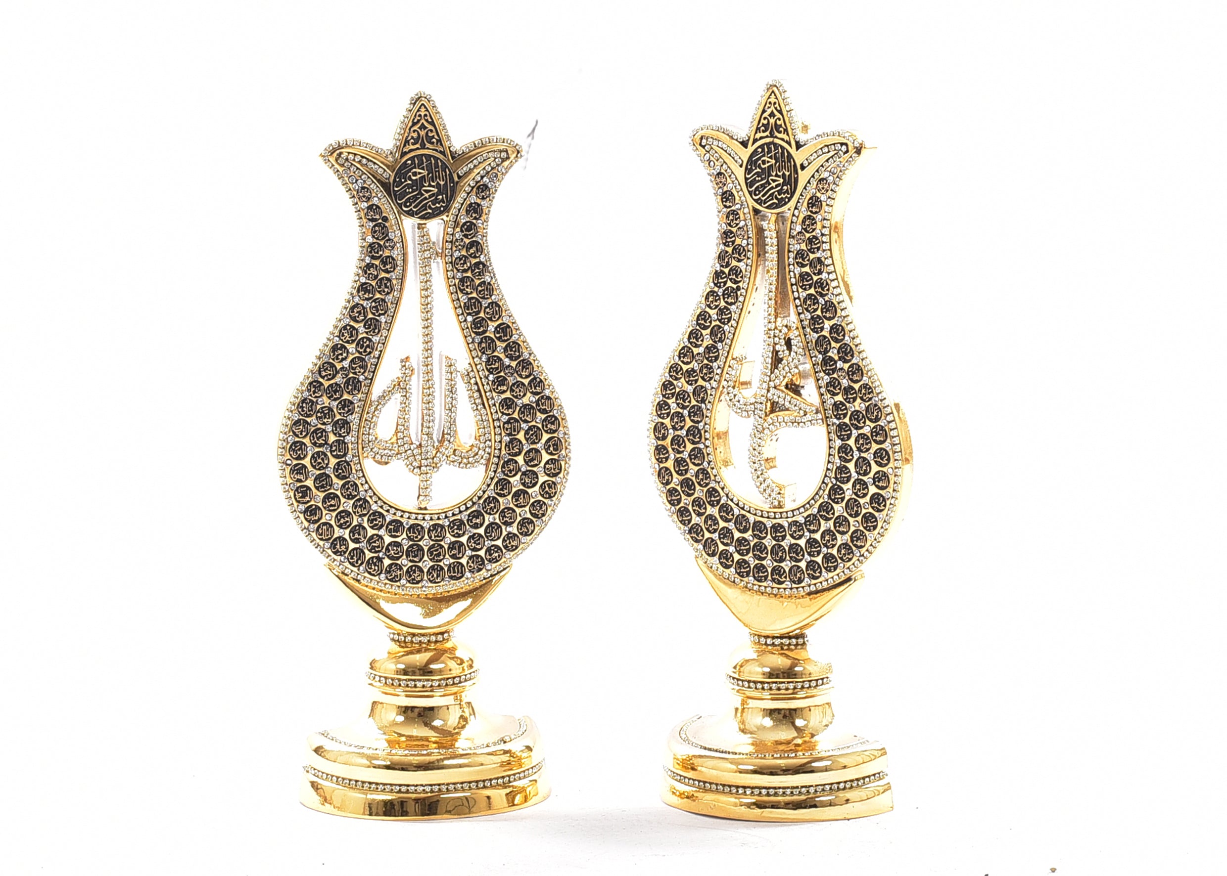 Luxury Gold Allah & Muhammad Ornament Set with The 99 Names of Allah