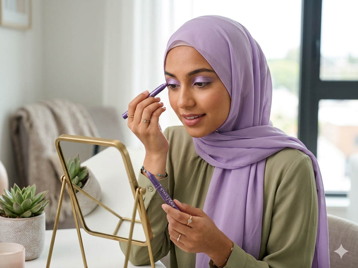 Purple Stay & Play Long Lasting Color Eyeshadow Stick
