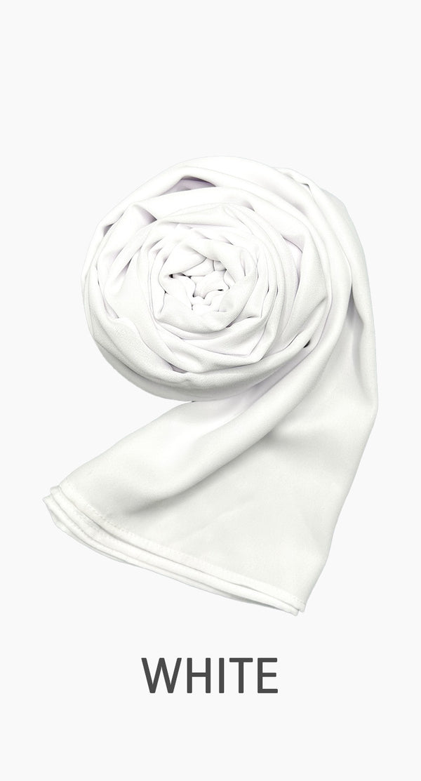 Georgette Long Lightweight Scarf - amiiraa - Amiiraa