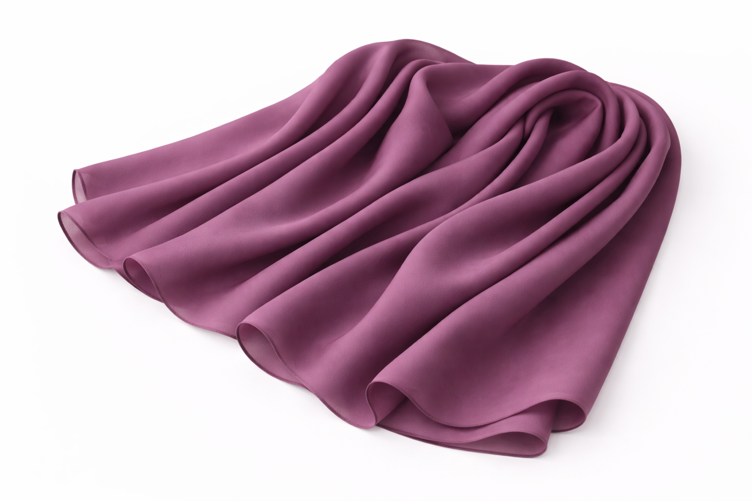 Hawthorn Rose Lightweight Rectangular Chiffon Scarf for Women – Sheer Wrap