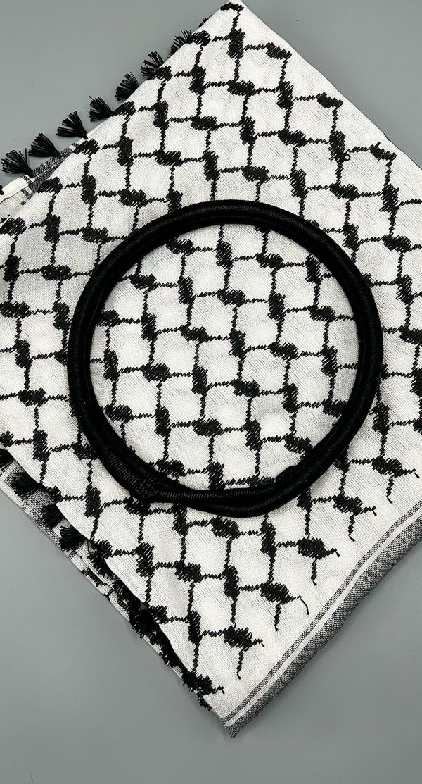 Headband used to fit Keffiyeh in place - men's Iqual - Amiiraa