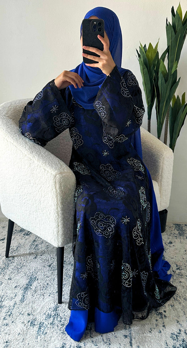 Lace Abaya ( Red-Pink-Blue-Yellow-Black ) - Amiiraa