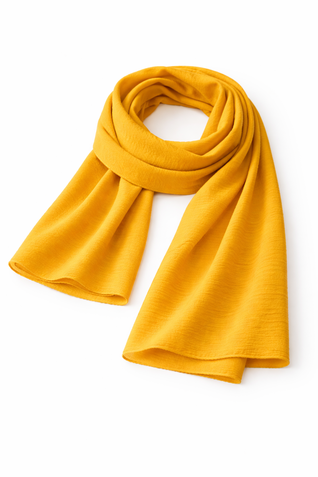 Old Gold Soft airflow fabric scarf with a subtle crinkle texture, perfect for daily modest wear.