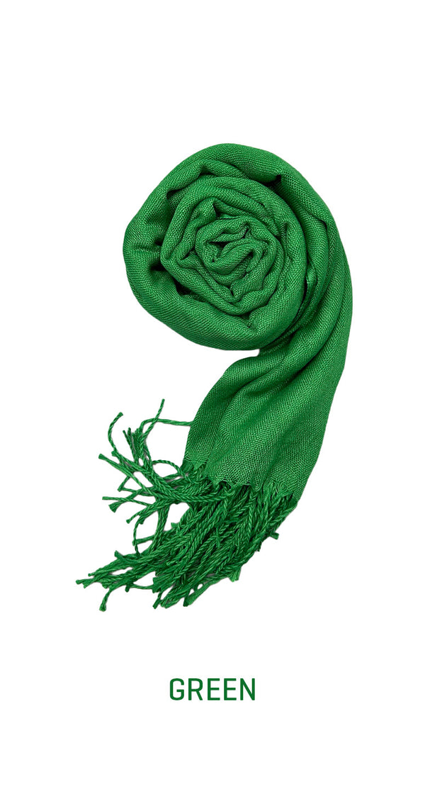 Pashmina Long Scarf - Soft Cashmere Wool - Amiiraa