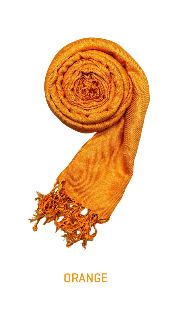 Pashmina Long Scarf - Soft Cashmere Wool - Amiiraa