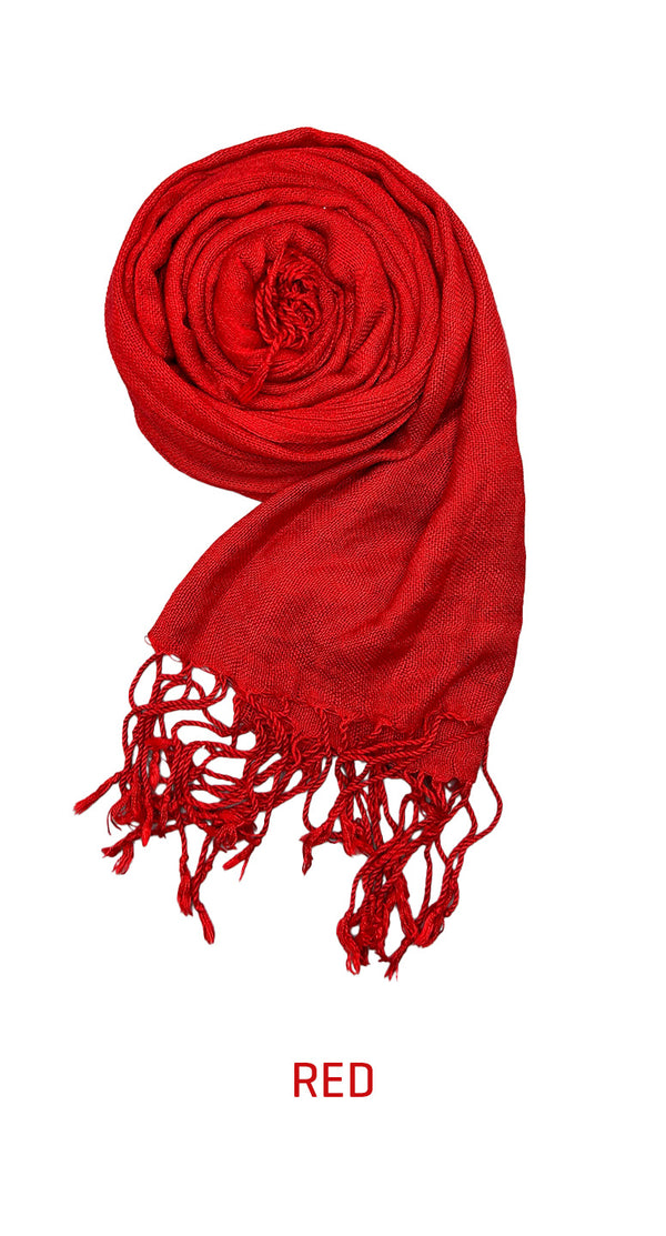 Pashmina Long Scarf - Soft Cashmere Wool - Amiiraa