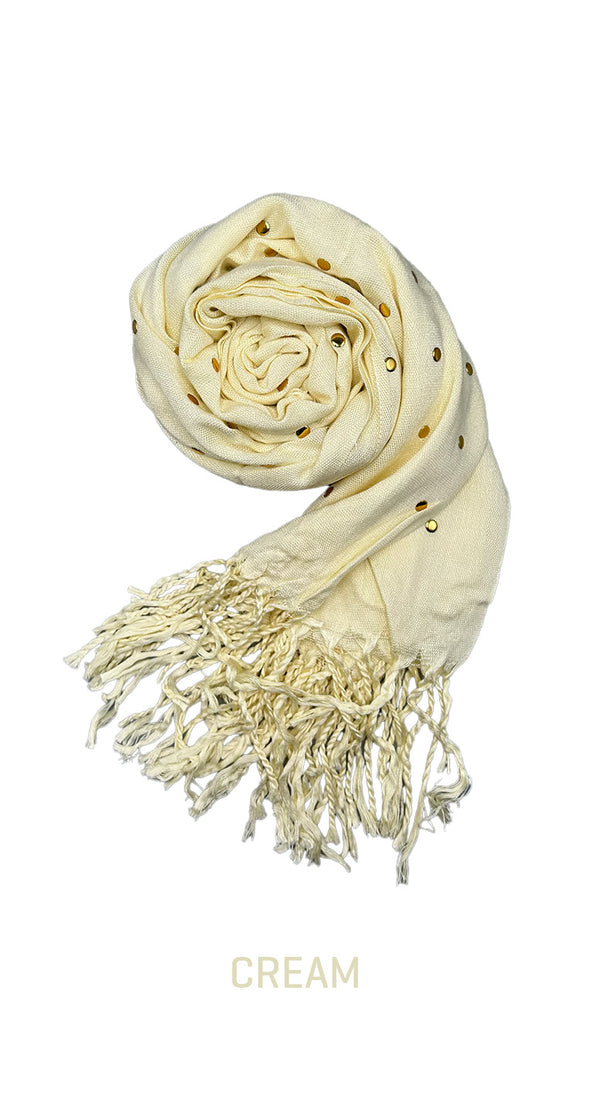 Plumeti Cotton Long Scarf - amiiraa - Amiiraa