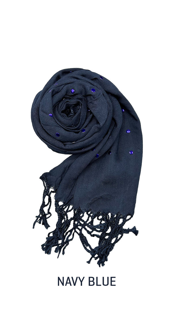 Plumeti Cotton Long Scarf - amiiraa - Amiiraa