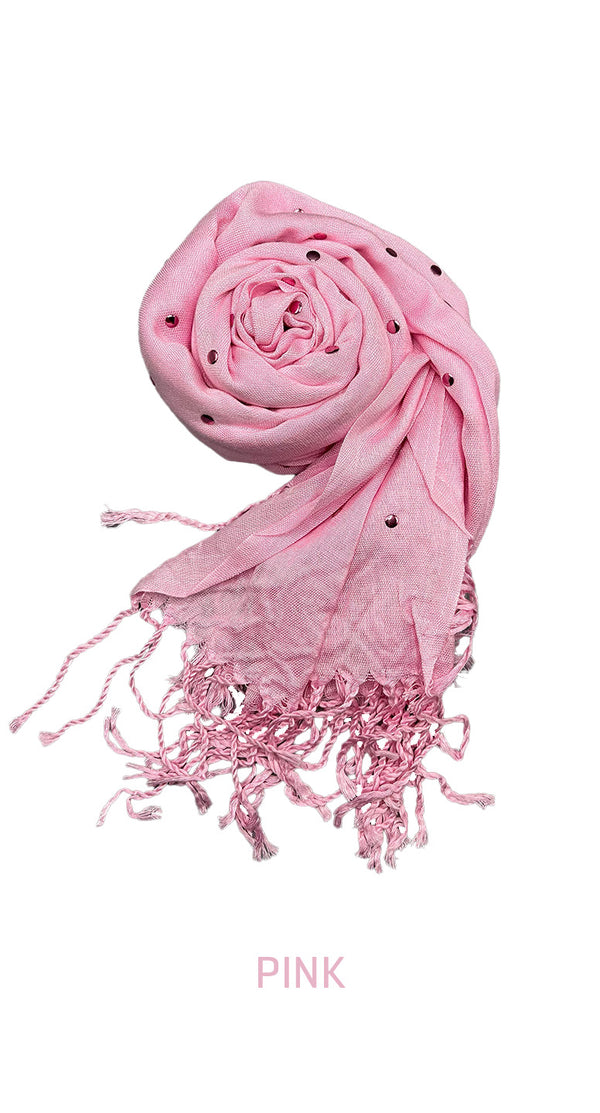 Plumeti Cotton Long Scarf - amiiraa - Amiiraa