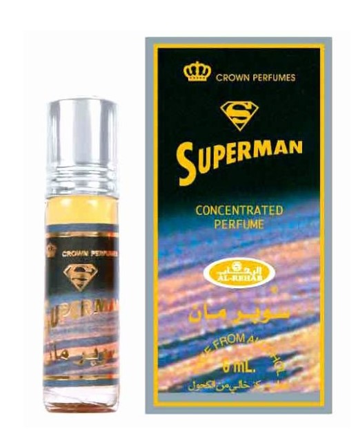 6 x 6ml Al Rehab Superman Attar Concentrated Perfume Oil Superman