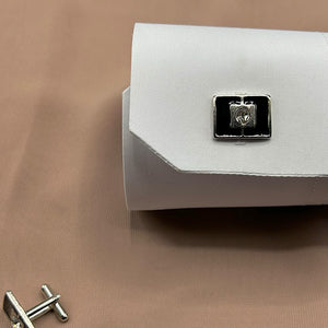 Shiny Square Centre, Stainless Steel Cufflinks - Amiiraa