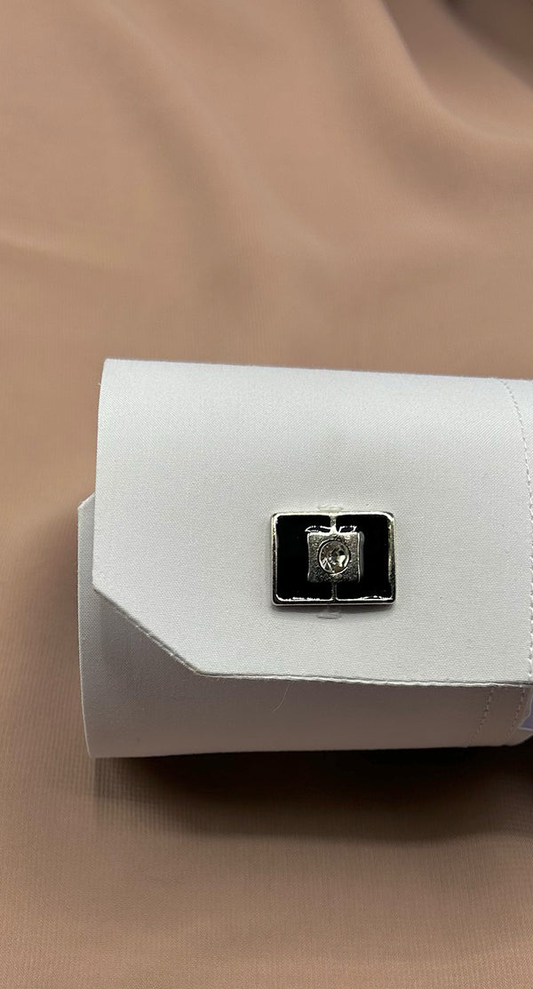 Shiny Square Centre, Stainless Steel Cufflinks - Amiiraa