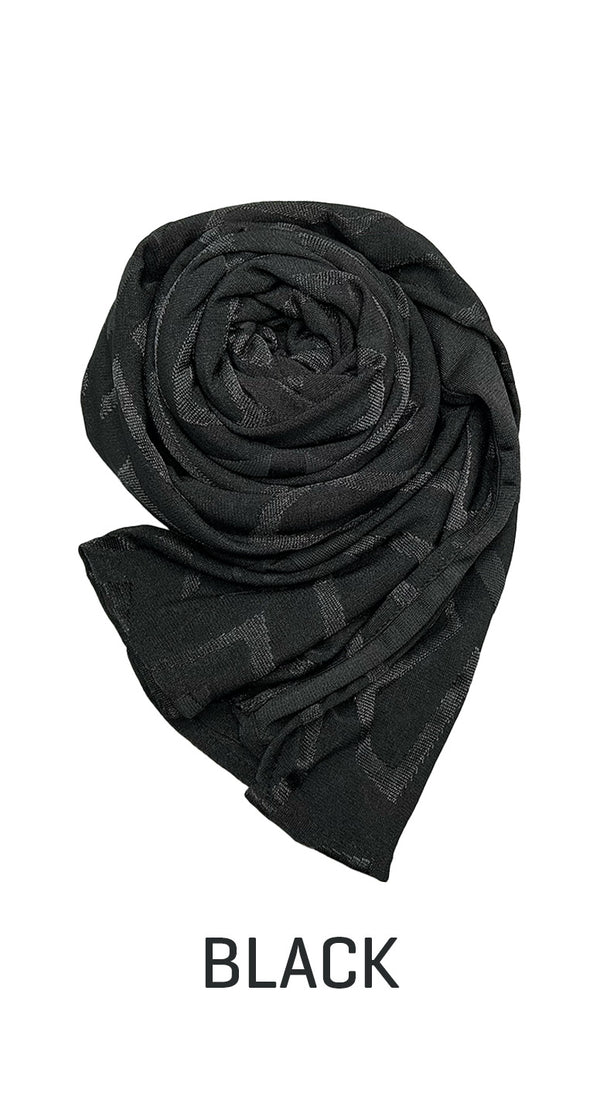 Stretch Long Scarf with triangular pattern - amiiraa - Amiiraa