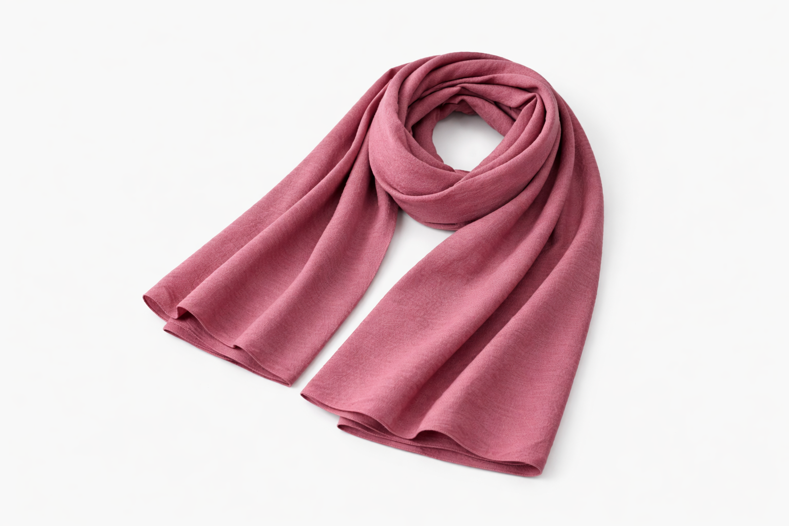 Amaranth Soft airflow fabric scarf with a subtle crinkle texture, perfect for daily modest wear.