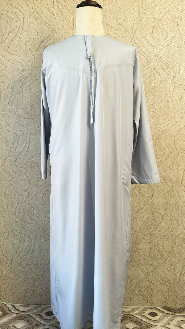 Long Sleeve Thobe - Al-Othaiman Tassel - Amiiraa