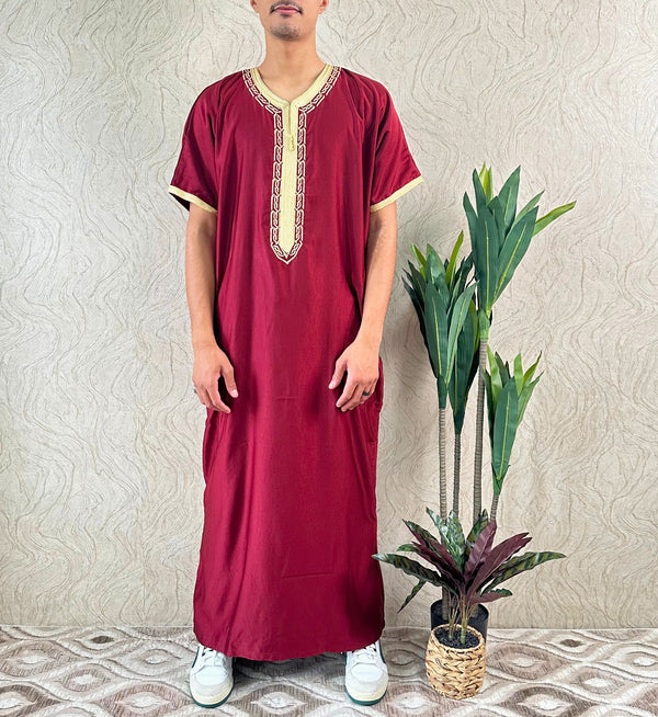 Maghribi Shorts Sleeve Thobe - Amiiraa