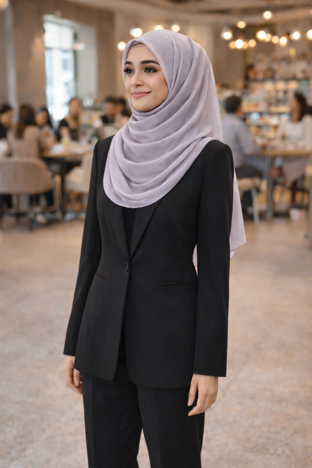 Belgain Block Lightweight Rectangular Chiffon Scarf for Women – Sheer Wrap