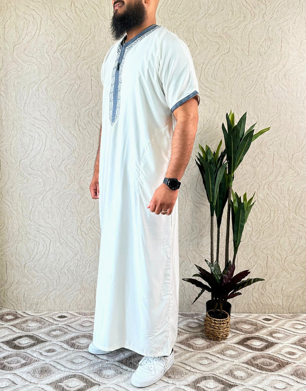 Maghribi Shorts Sleeve Thobe - Amiiraa