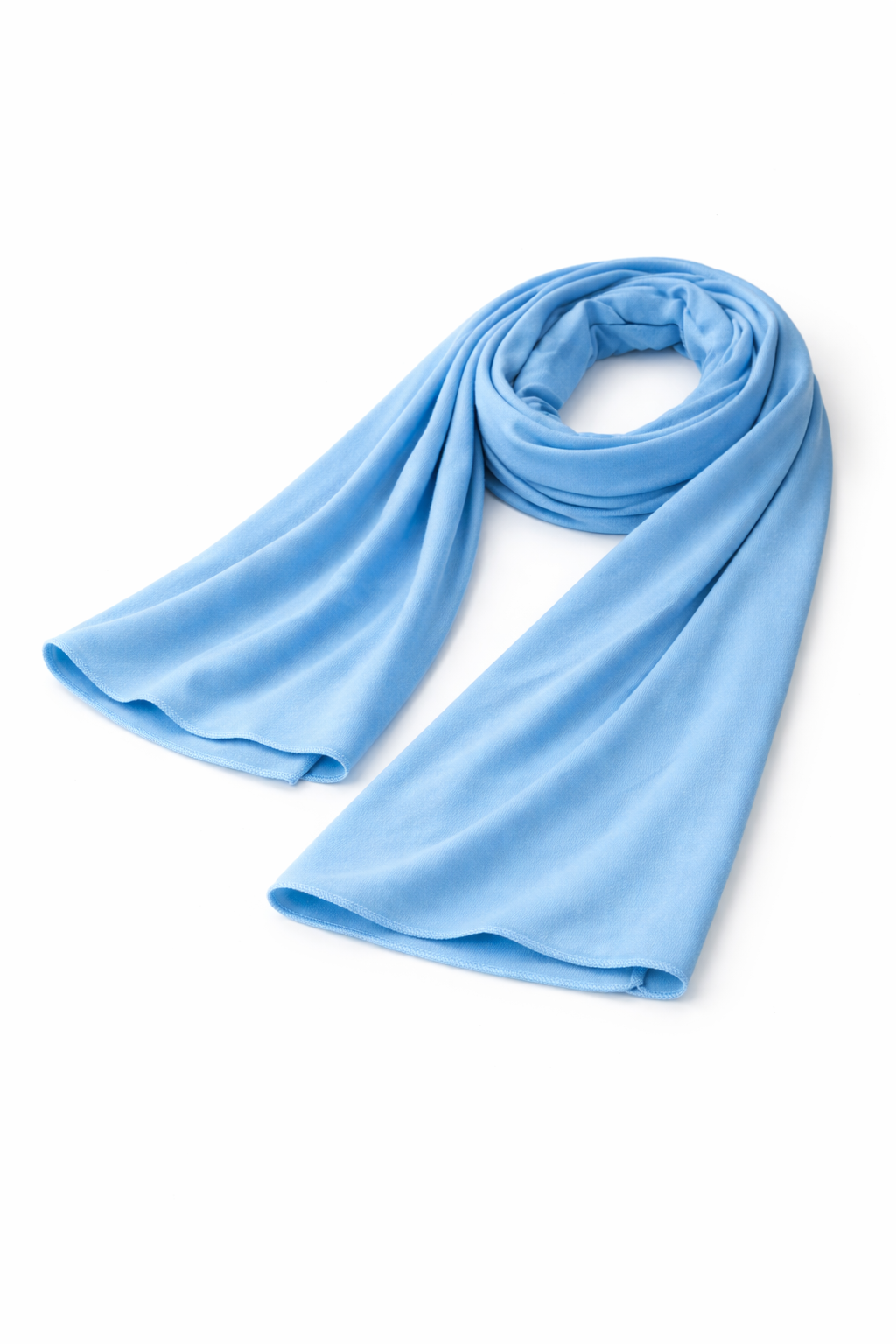 Blue Grotto Soft, stretchy cotton jersey scarf designed for comfortable everyday modest wear
