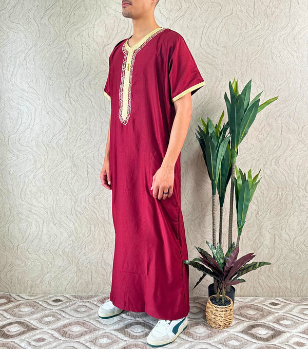 Maghribi Shorts Sleeve Thobe - Amiiraa