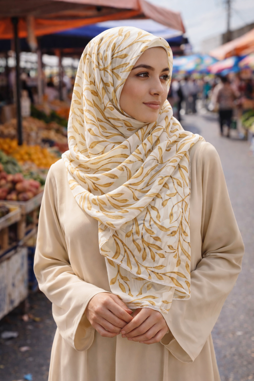 Chai Tea Chiffon Scarf for Modest Wear & Effortless Everyday Styling