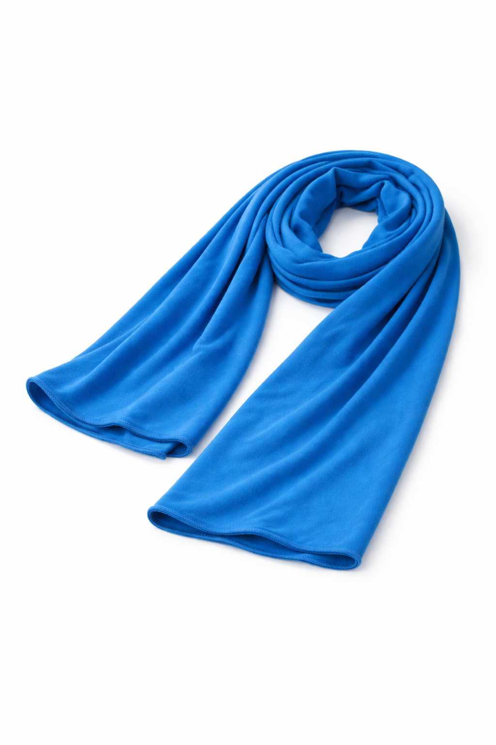 Diva Blue Soft, stretchy cotton jersey scarf designed for comfortable everyday modest wear