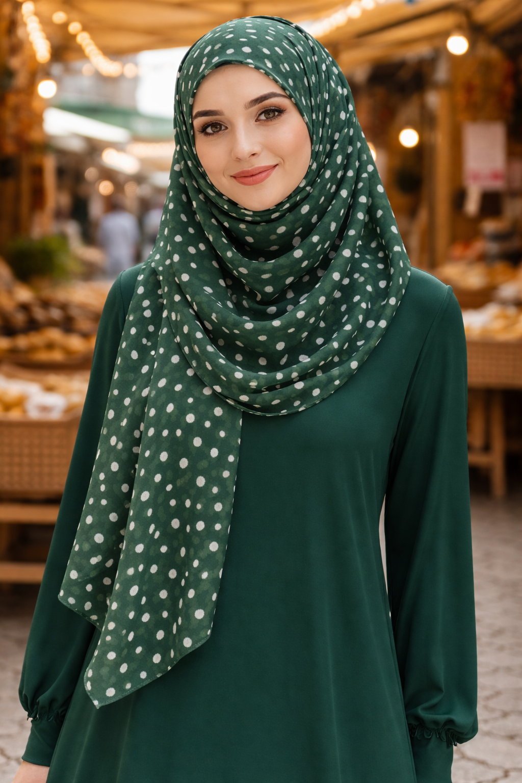 Lightweight Eden Speckled Polka Dot Chiffon Scarf for Women