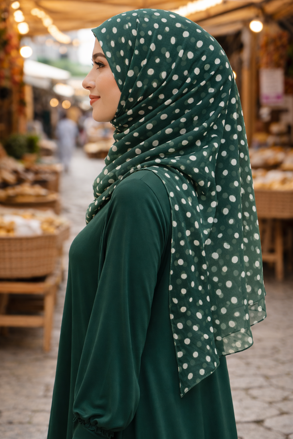 Lightweight Eden Speckled Polka Dot Chiffon Scarf for Women