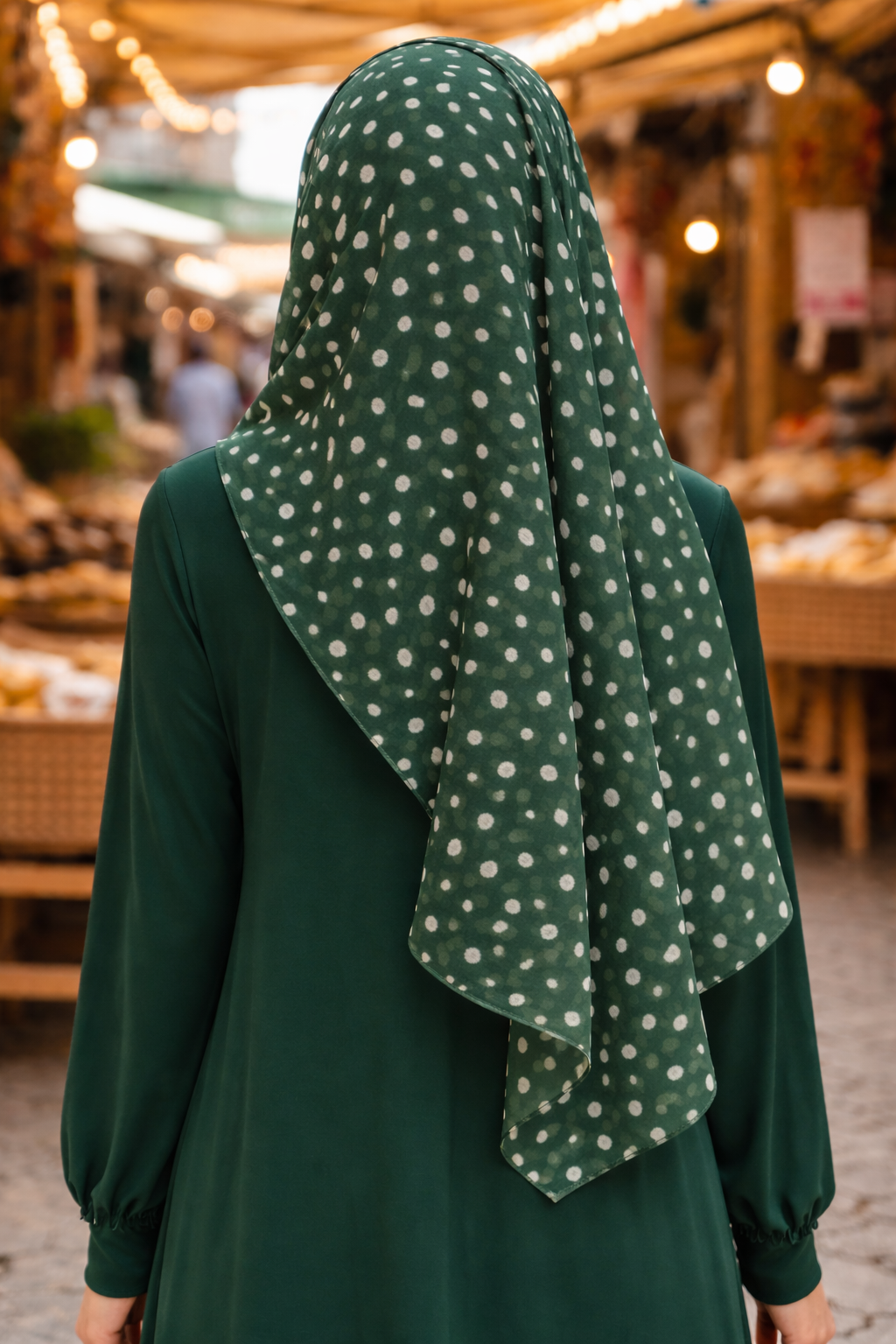 Lightweight Eden Speckled Polka Dot Chiffon Scarf for Women