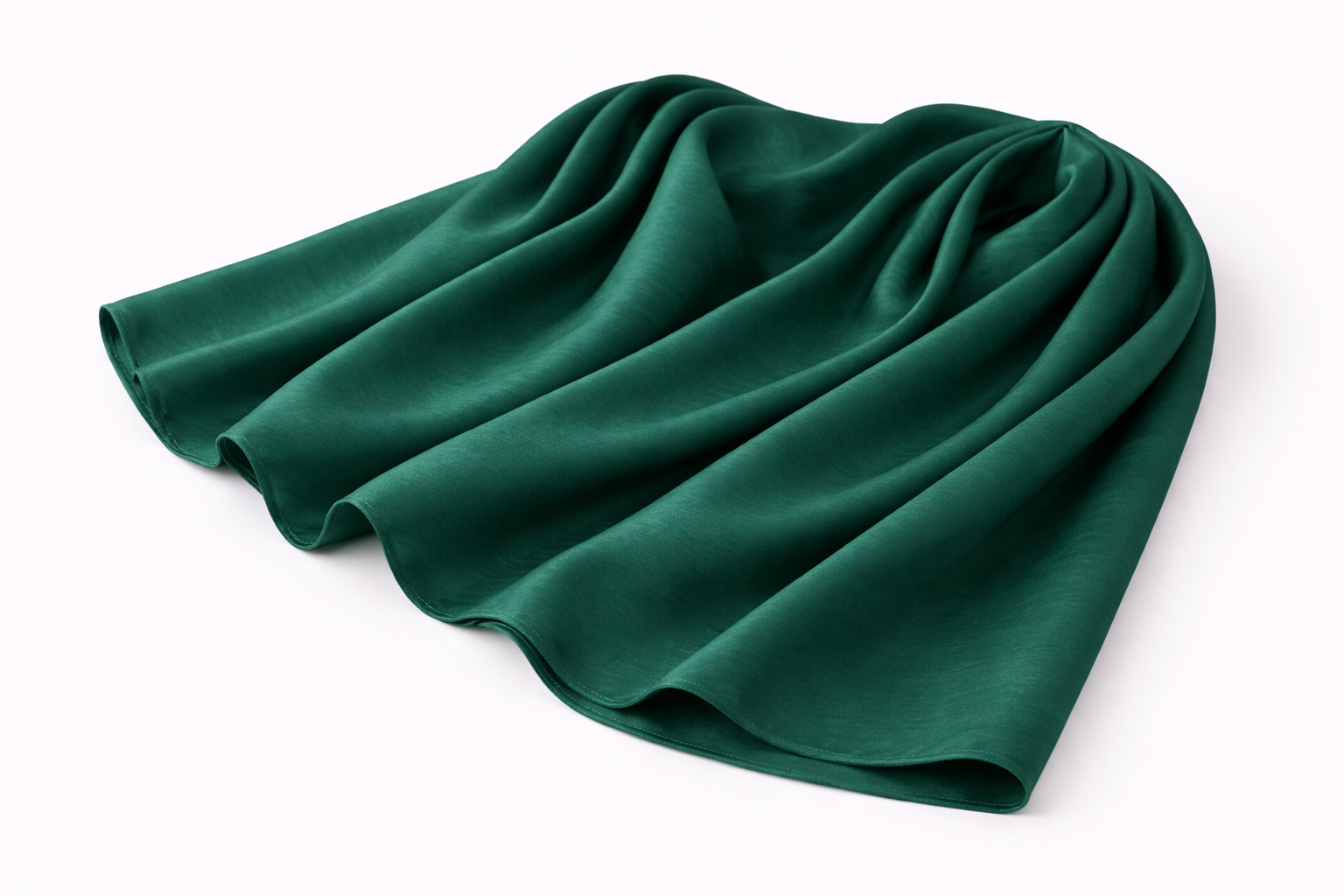 Evergreen Soft Rectangular Satin scarf for Women