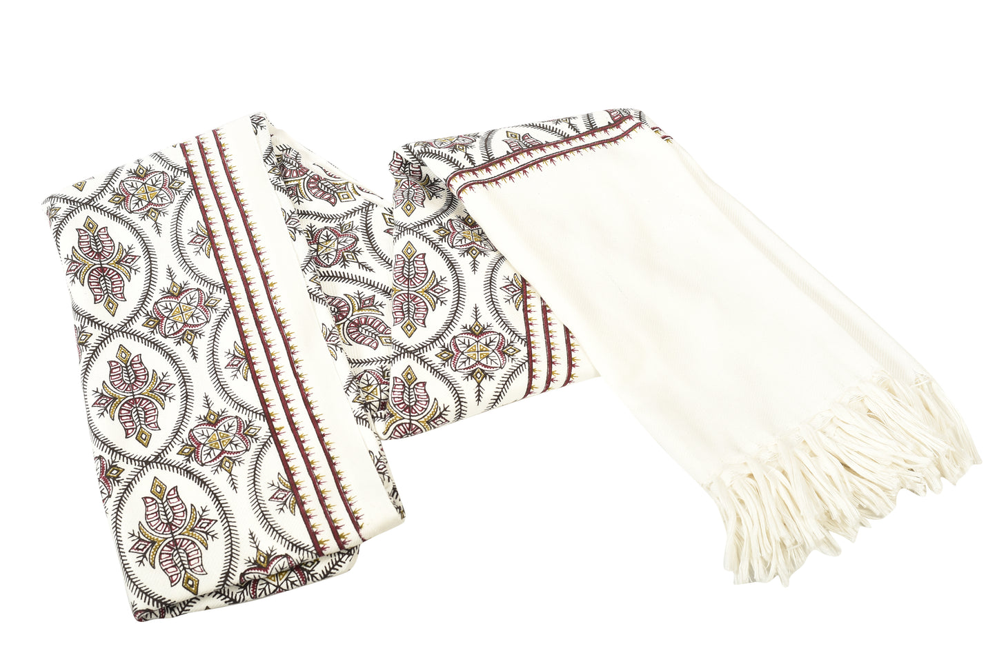 Mens shawls- white