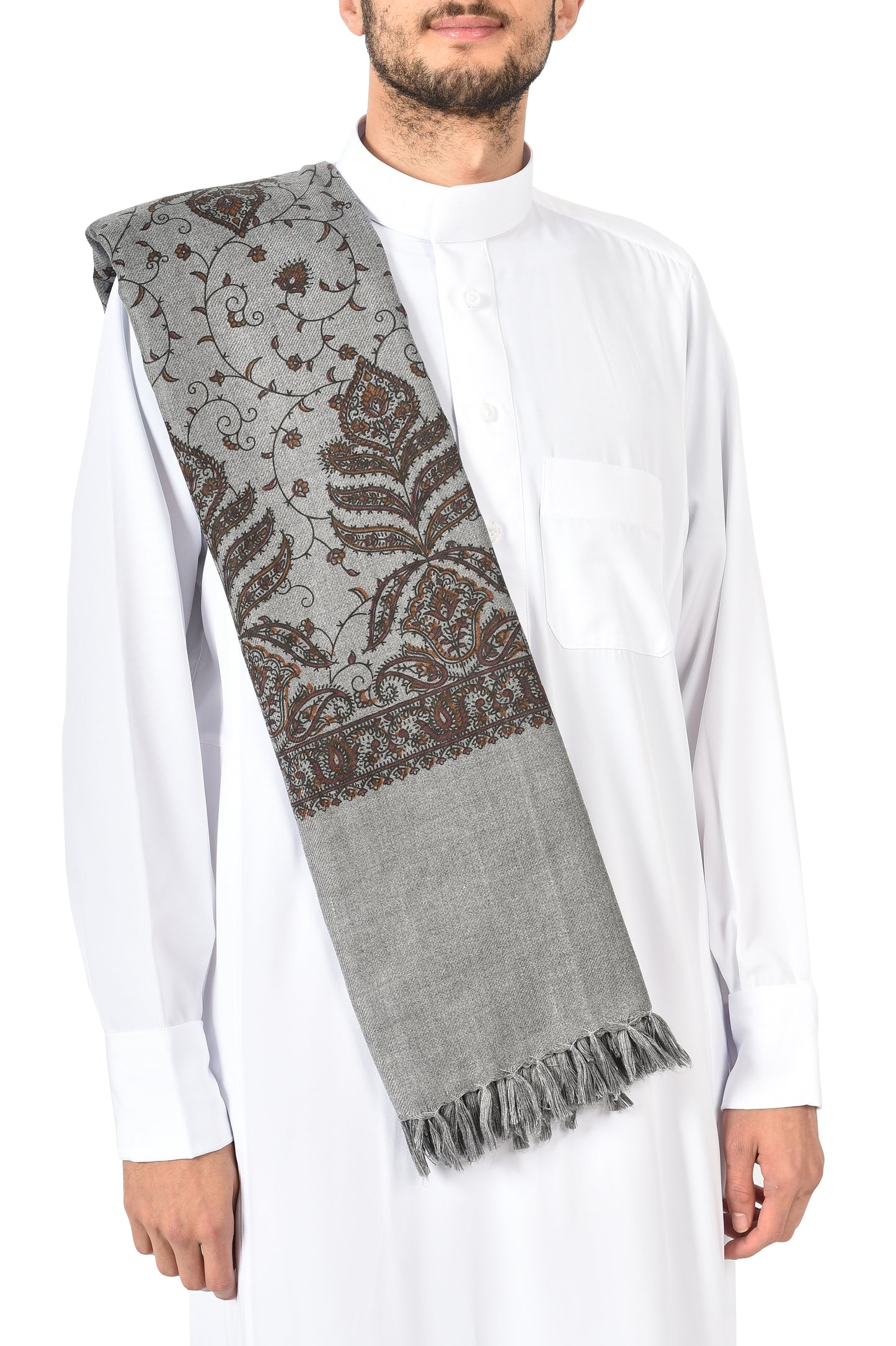 Mens shawls- grey