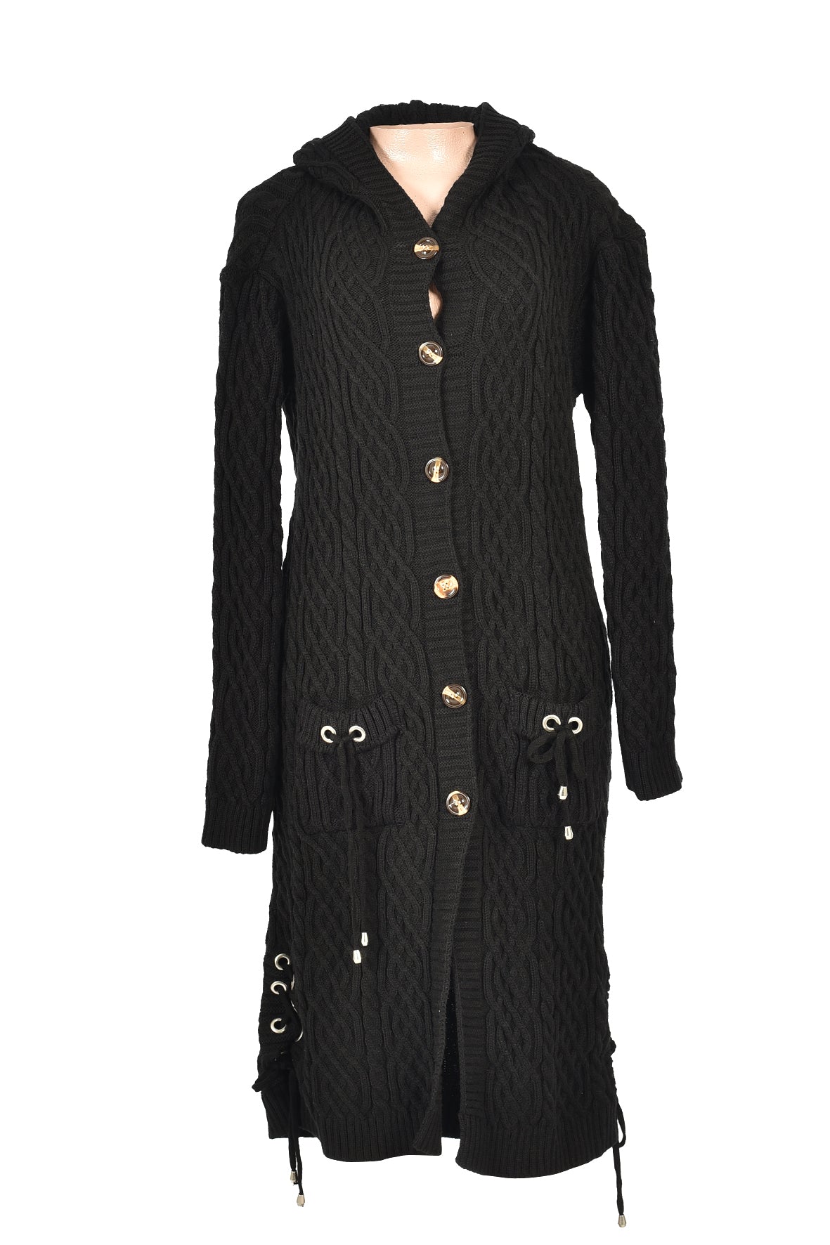 Free Size 3/4 Pullover Women Jersey- black