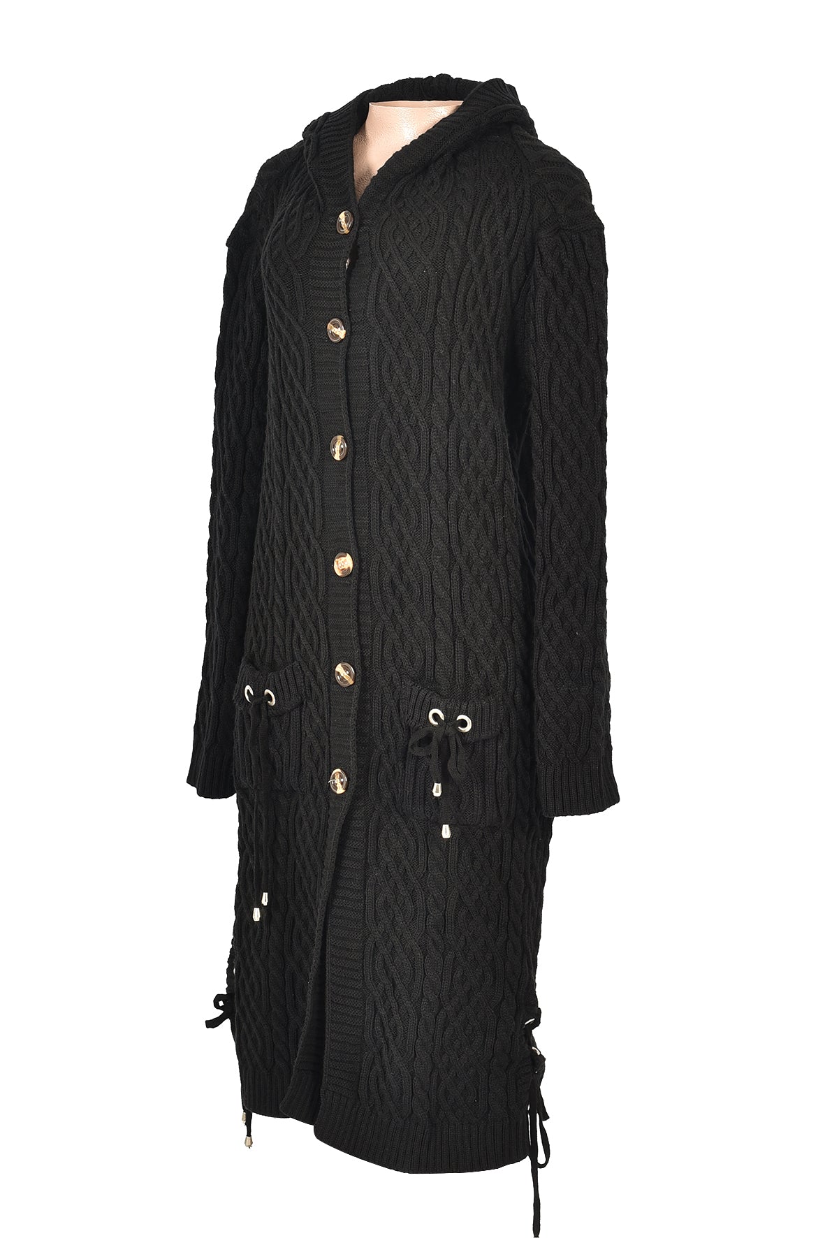Free Size 3/4 Pullover Women Jersey- black